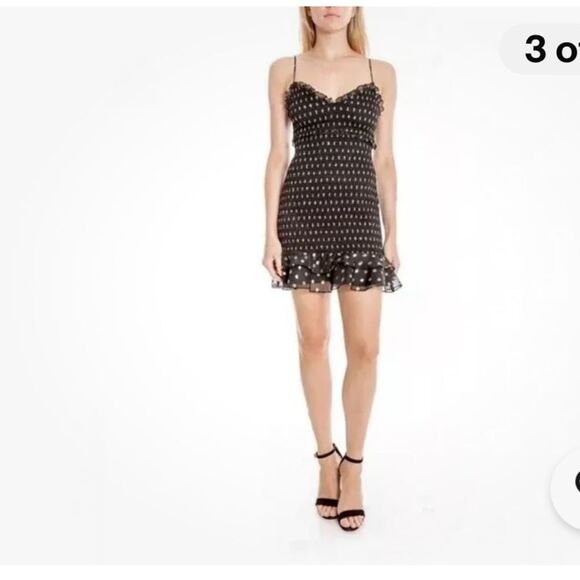 Likely Zephra Metallic Dot Dress Size 4 - Picture 1 of 9